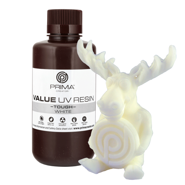 PrimaCreator Value Tough UV Resin (ABS Like) - 500 ml - Weiß