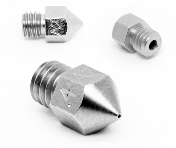 Micro Swiss - MK8 0,40mm Plated A2 Tool Steel Wear Resistant Nozzle (MakerBot, CraftBot, Creality CR