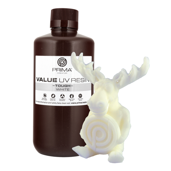 PrimaCreator Value Tough UV Resin (ABS Like) - 1000 ml - Weiß