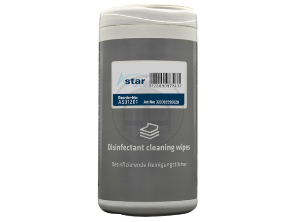 AS31201 ASTAR Reinigungstücher (100) Desinfizierend Spenderdose