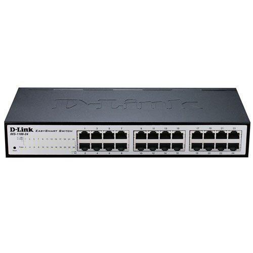 D-Link DGS-1100-24V2 Managed L2 Gigabit Ethernet (10/100/1000) 1U 24xRJ45 V2 schwarz