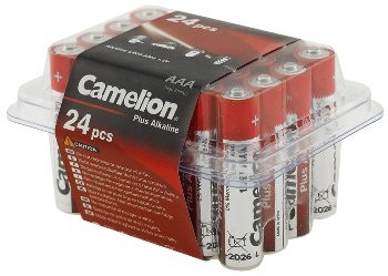 Micro-Batterien CAMELION AlkalinePlus Typ AAA/LR03, 1,5V, 24er Haushaltsbox