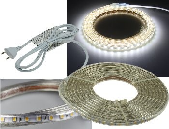 LED-Stripe Ultra-Bright 230V, 5,0m 630 Lumen/Meter, weiß