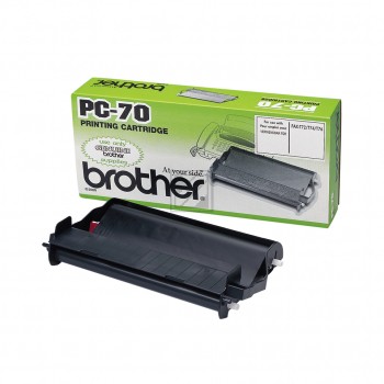 Brother Mehrfachkassette + 1 Thermo-Transfer-Rolle schwarz (PC-70)