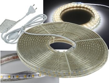 LED-Stripe Ultra-Bright 230V, 20m 630 Lumen/Meter, weiß