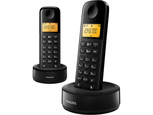 Philips D1602B DECT-Telefon 4895229101029 schwarz