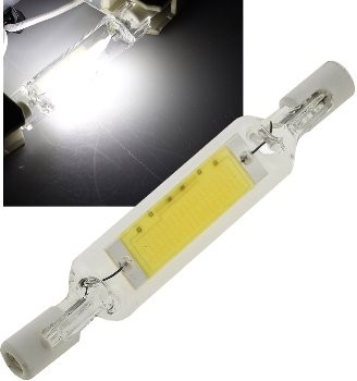 LED Strahler R7s Glas RS78 360°, 510lm, 78mm, 4000k / neutralweiß