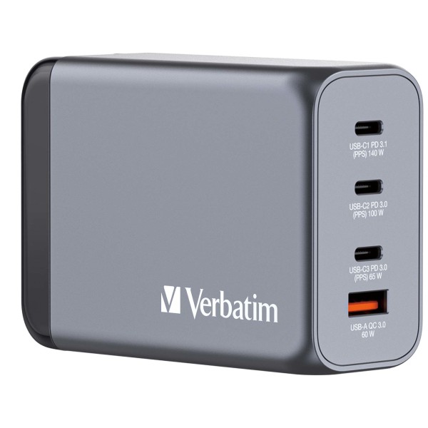 Verbatim GNC-240 Universal Ladegerät 240W 32205 3x USB-C / 1x USB-A