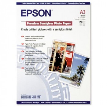 Epson Premium Semigloss Photo Paper DIN A3 weiß DIN A3 (C13S041334)