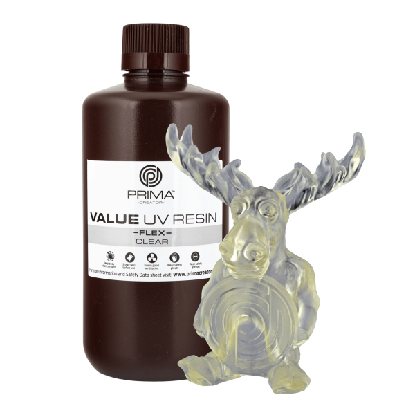 PrimaCreator Value Flex UV Resin - 1000 ml - Klar