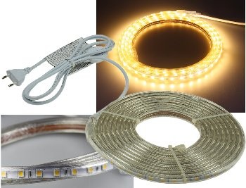 LED-Stripe Ultra-Bright 230V, 5,0m 600 Lumen/Meter, warmweiß