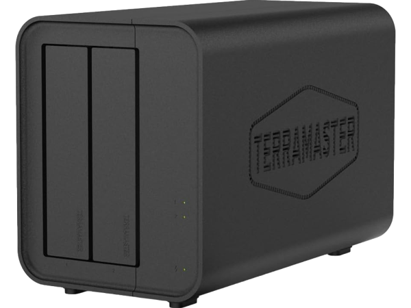 TERRAMASTER D2-320 Externes Festplattengehäuse mit 2 Einschüben 2-BAY USB 3.2 RAID 0/1/JBOD/Single
