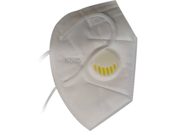 KN95 Maske mit Ventil Weiss Non-Medical