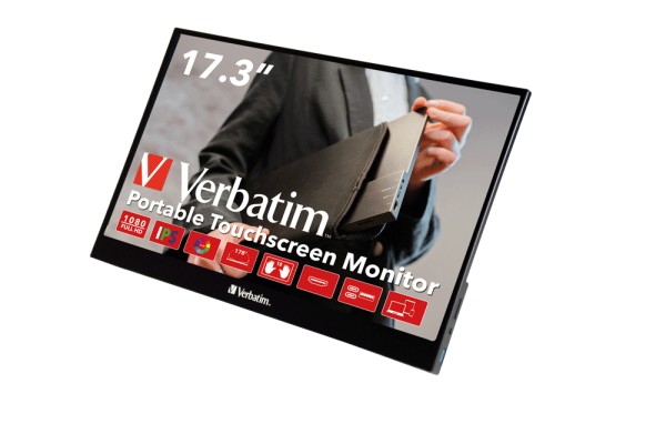 Verbatim 49593 Computerbildschirm 43,9 cm (17.3") 1920 x 1080 Pixel Full HD tragbar Touchscreen