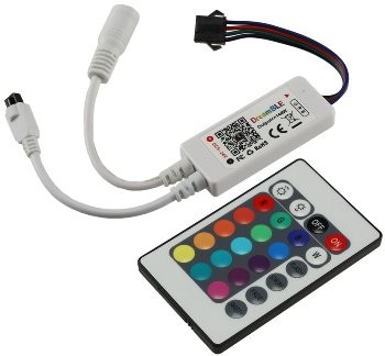 RGB LED-Stripe Controller Bluetooth incl. IR-Fernbedienung + App-Steuerung