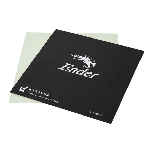Creality 3D Ender-3 Dauerdruckplatte 235x235mm mit Fiberglasplatte und Clips