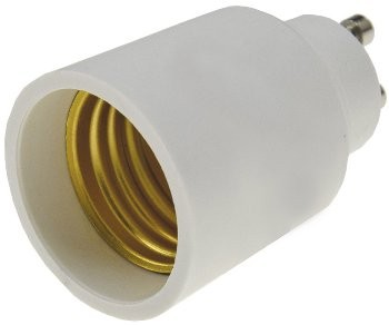 Lampensockel-Adapter, Kunststoff GU10 auf E27